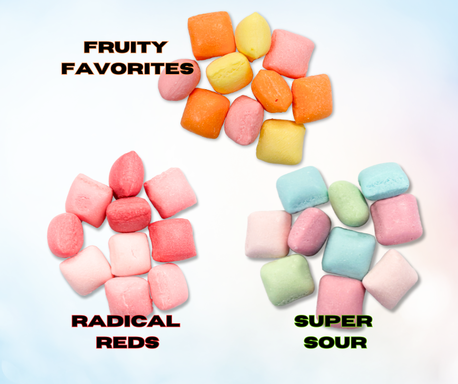 Frost Bites, Starburst Minis, Sour, Reds, Original, Fruity, Starburst, Freeze Dried Candy, Freeze Dry, Candy