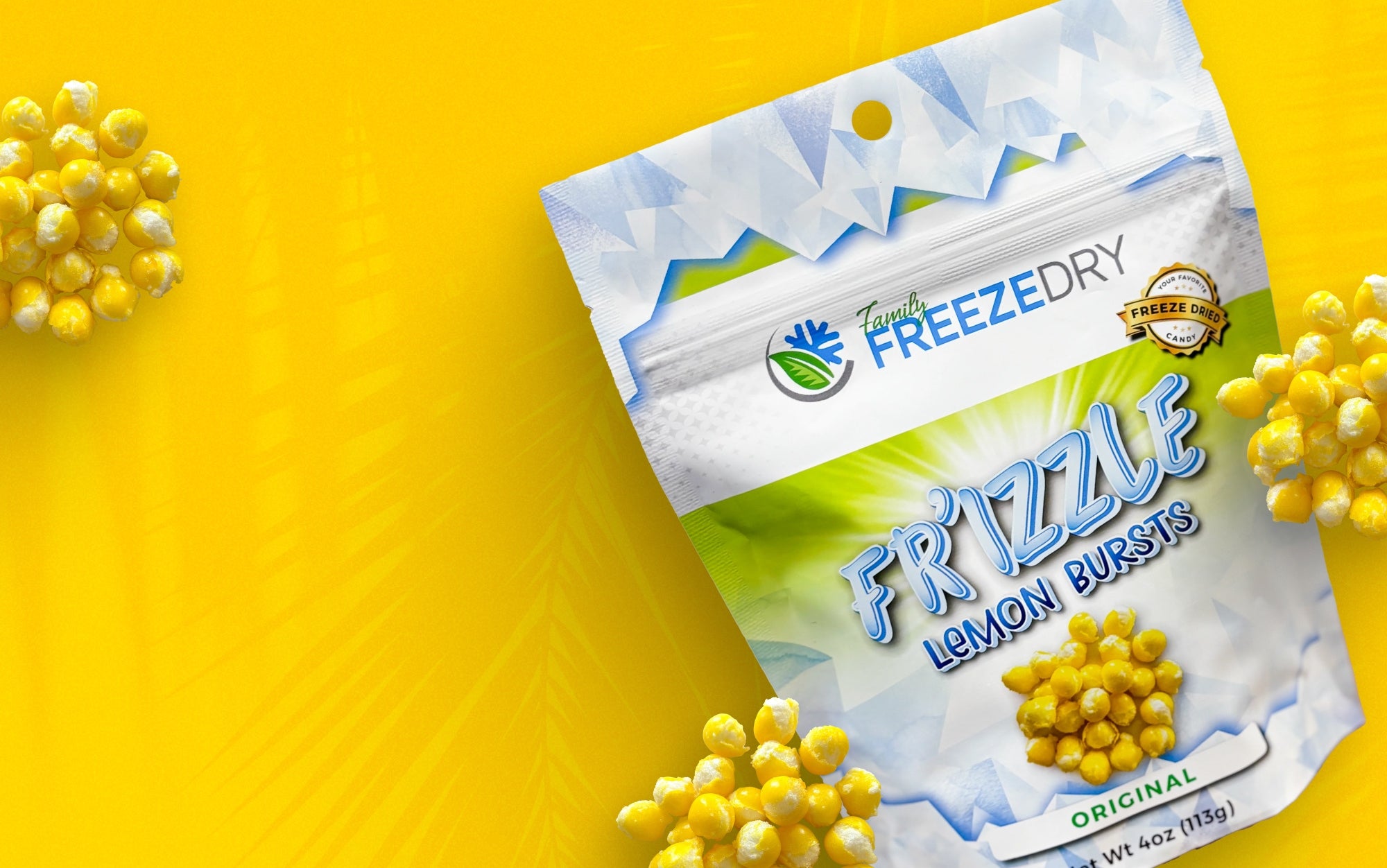 Lemon Burst, Yellow, Background, Desktop, Freeze Dry, Freeze Dried Candy