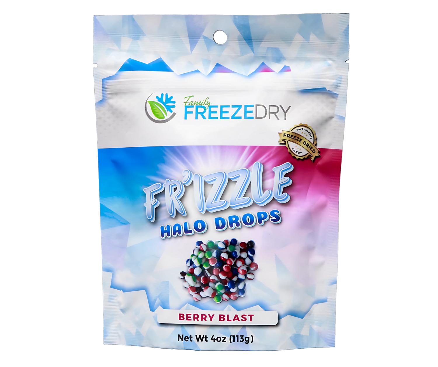 Berry Blast Halo Drops freeze-dried candy with wild berry Skittles-inspired bold flavor